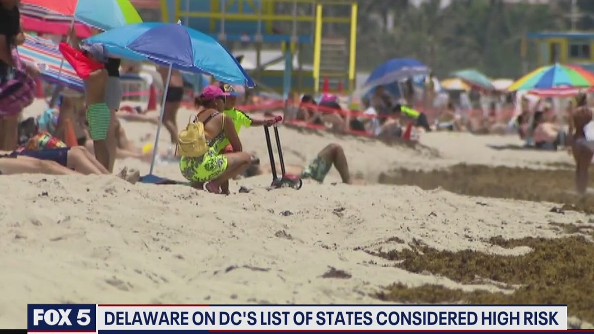 Delaware on DC's list of states considered high-risk